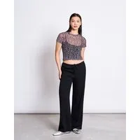 JAN N JUNE JAN N JUNE Mesh T-Shirt EVIE, Leo print, – Produktbild 1 von 1