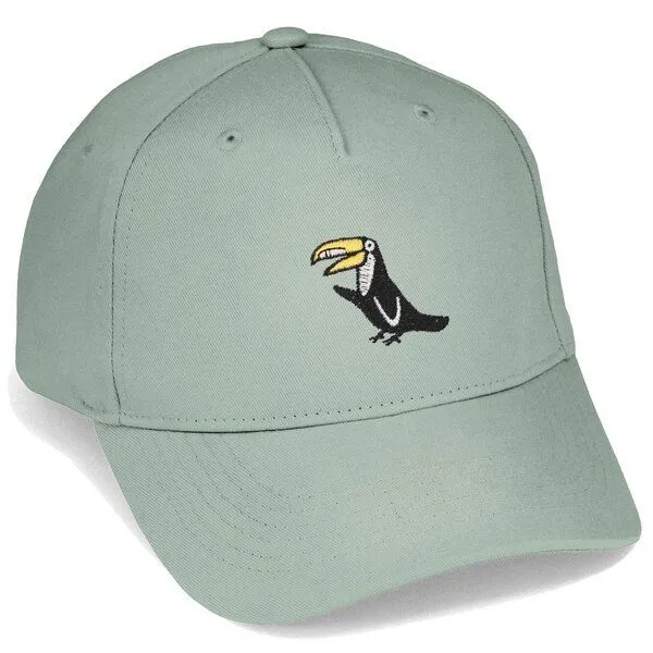 LIGARTI Bestickte Cap – Joey der Tukan – LIGARTI Tiermanufaktur, Mintgrun, – Produktbild 1 von 4