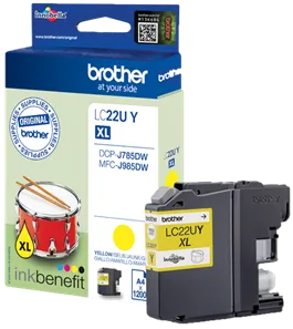 Brother Brother Tintenpatrone LC-22UY XL gelb – Produktbild 2 von 2