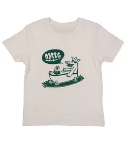 päfjes päfjes Kriss Krokodil in Badewanne - Kinder Shirt - fair gehandelt - Bio - Natur/Grün – Produktbild 1 von 1