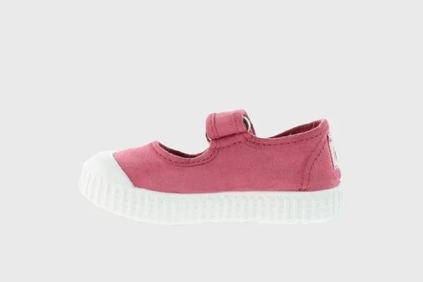 Victoria Victoria vegane Kinder-Klett-Ballerinas – Mercedes de Lona, Frambuesa (rosa), – Produktbild 2 von 4