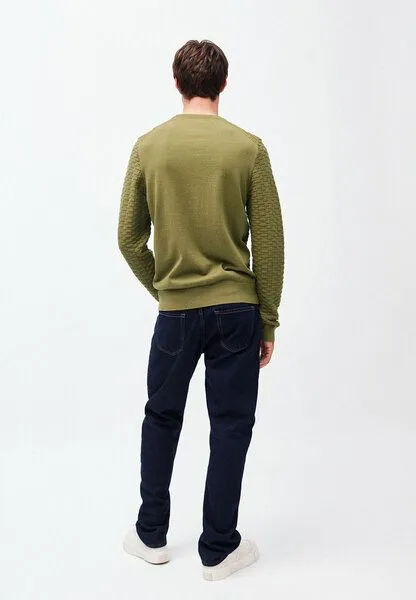 ARMEDANGELS ARMEDANGELS YAAKO - Herren Pullover aus Bio-Baumwolle, Military green, – Produktbild 2 von 4