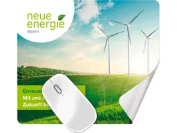 Mousepad 'GripCleaner' 4-in-1 aus recycling PET 23 x 20 cm – Produktbild 1 von 1