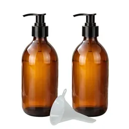 mikken mikken Pumpspender braun 500 ml widerverwendbarer Seifenspender aus Braunglas 0,5 Liter Apothekerqualität – Produktbild 1 von 1