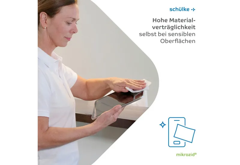 SCHÜLKE & MAYR SCHÜLKE & MAYR mikrozid® universal p wipes free line - Desinfektionstücher 114 Tücher Oberflächen-Desinfektionsmittel – Produktbild 4 von 5