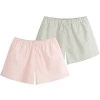 MELA MELA Pyjama Shorts Bundle Style VANIKA, Berry blush / thymian / naturweiß gestreift, – Produktbild 1 von 1