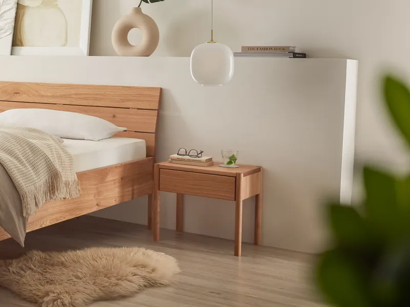 allnatura Nachttisch "Elaria", Naturholz, – Produktbild 2 von 2