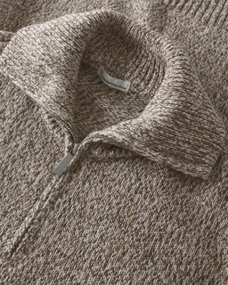 KnowledgeCotton Apparel KnowledgeCotton Apparel Herren vegan Pullover Mit Viertelreißverschluss Braun Mehrfarbig – Produktbild 1 von 1