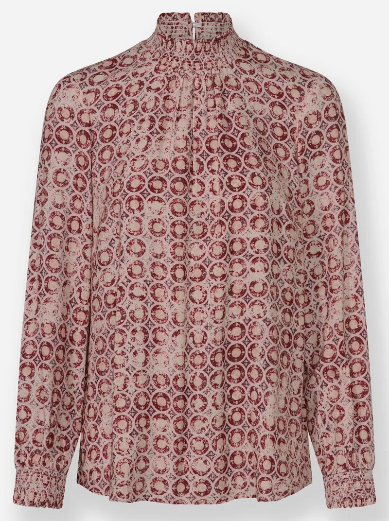 Witt Druckbluse elfenbein-mauve-bedruckt, Elfenbein-mauve-bedruckt, – Produktbild 1 von 2