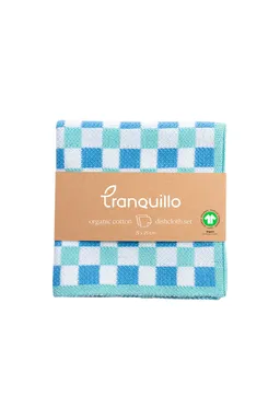 Tranquillo Abwaschtuch CHECK (Bio-Baumwolle) - blau – Produktbild 1 von 1