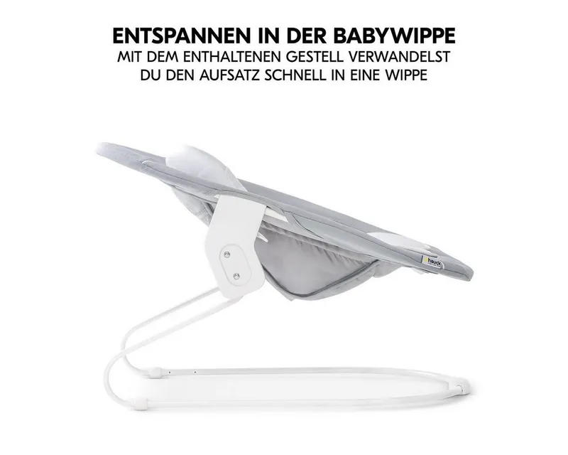 Hauck Hauck Hochstuhl Alpha Plus Newborn Set - White, Holz Babystuhl ab Geburt mit Neugeborenenaufsatz, Essbrett & Baby Seat, Weiß, – Produktbild 5 von 5