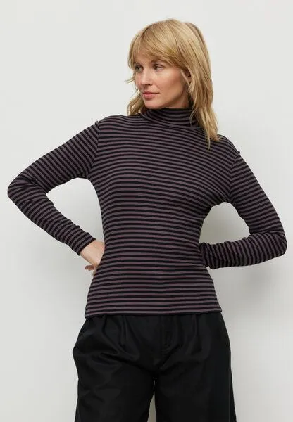 recolution recolution Longsleeve LIATRIS STRIPES, Dark grape, – Produktbild 2 von 4