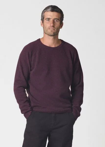 Klitmøller Collective Klitmøller Collective Lammwolle-Strickpullover - Ole Knit - mulesingfrei, Burgundy (rot), – Produktbild 1 von 4