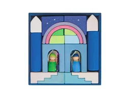 Grimms Grimms Bauwelt Polarlicht Holzbausteine 20-teilig, bunt lasiert Maße 26,5 x 26,5 x 5 cm – Produktbild 1 von 1