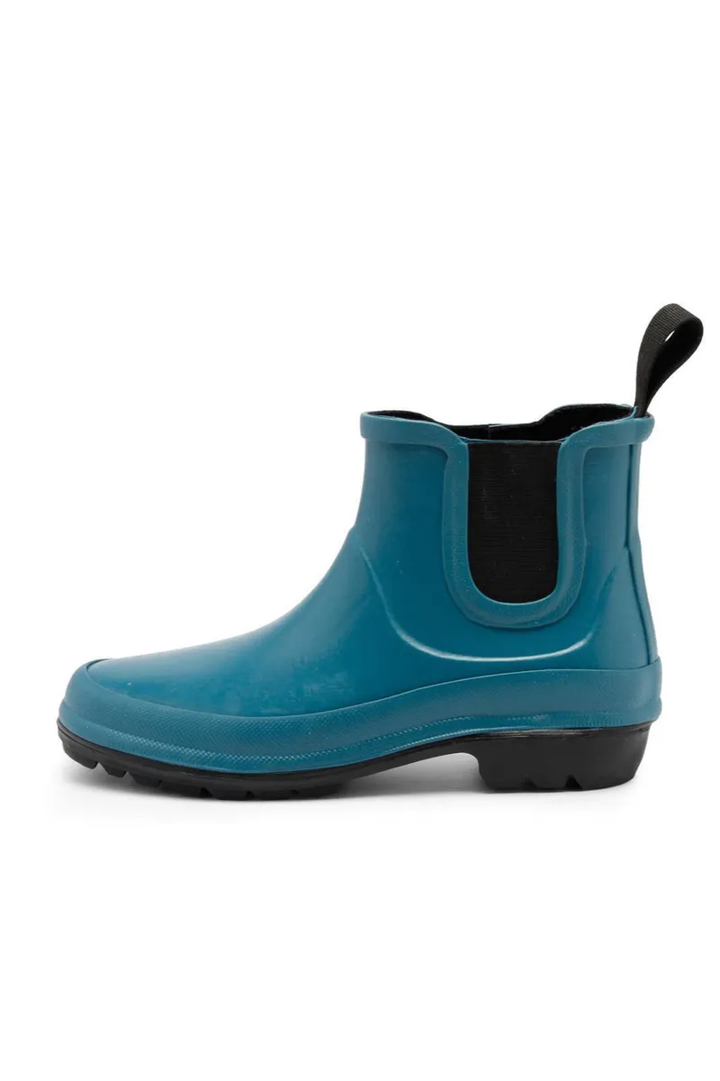 Grand Step Shoes Grand Step Shoes Damen vegan Regenstiefel Vickie Petrol, Schwarz, – Produktbild 1 von 2