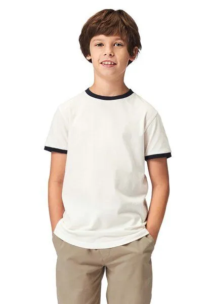 Band of Rascals Band of Rascals Ringer T-Shirt, White-navy, – Produktbild 1 von 4