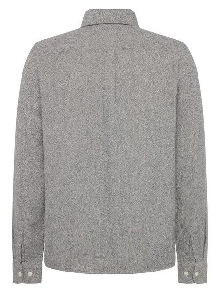 KnowledgeCotton Apparel KnowledgeCotton Apparel Herren Shirt- MÉLANGE SHIRT - GOTS, Light feather grey (grau), – Produktbild 3 von 3