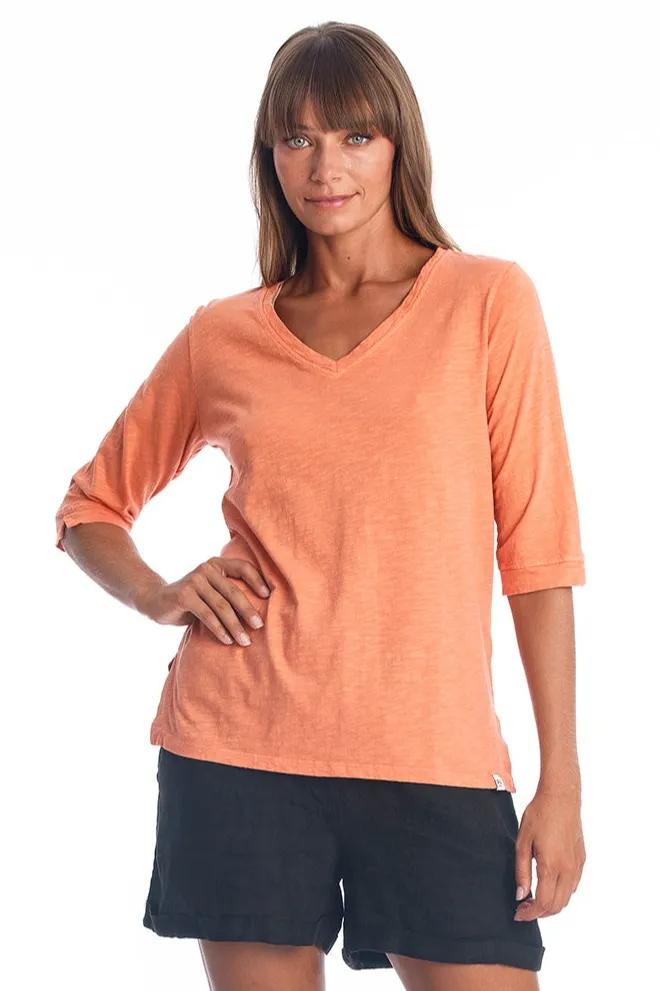 RAVENS VIEW IBIZA RAVENS VIEW IBIZA Damen vegan Top Lisa Aprikose, Orange, – Produktbild 2 von 2