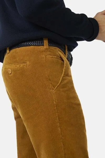 Meyer MEYER ACTIVE Cord Chino, Gelb (bernstein), – Produktbild 3 von 4
