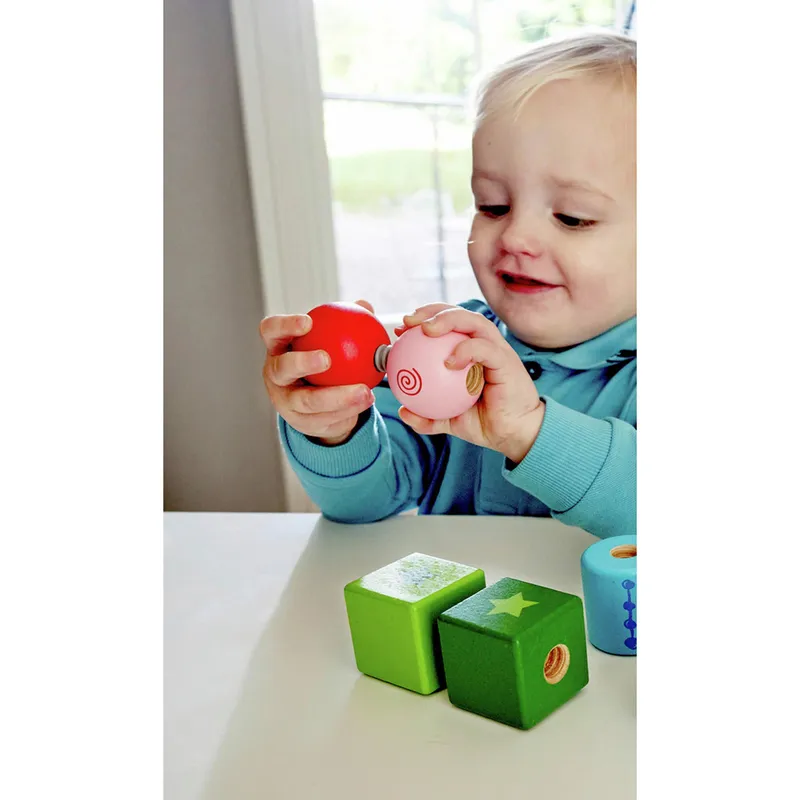 Hape Hape Schraubklötze, Mehrfarbig, – Produktbild 2 von 3