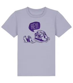päfjes päfjes Hey! Oskar Otter - Fair Wear Bio Kinder T-Shirt - Lavendel/Lila – Produktbild 1 von 1