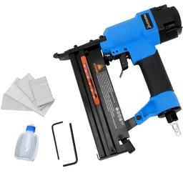 Casaria® Casaria Druckluft Tacker Set 24x22,5x5,6cm blau schwarz – Produktbild 1 von 1