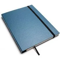 tyyp tyyp Notizbuch A5 Schweizer Broschur – 100% Recyclingpapier – handmade in Germany, Blau ocean, – Produktbild 1 von 1