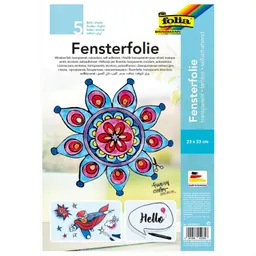 folia folia Fensterfolie adhäsiv 23x33cm 5 Stück – Produktbild 1 von 1