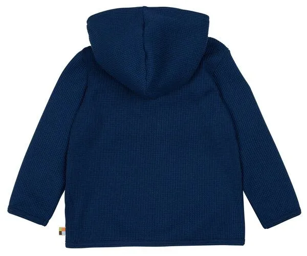 loud + proud loud + proud Jacke Waffel, GOTS-zertifiziert, Ultramarin(blau), – Produktbild 2 von 2