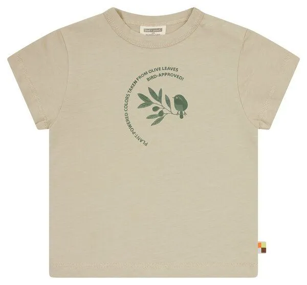 loud + proud loud + proud Babys & Kinder T-Shirt mit Pflanzenfarben gefärbt, GOTS zertifiziertert, Olive(grün), – Produktbild 1 von 3