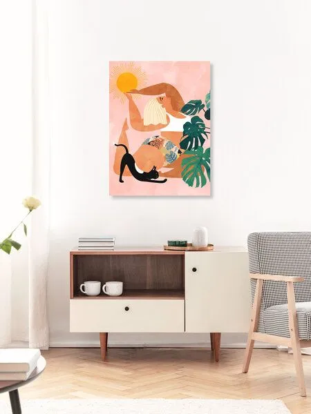Photocircle Photocircle Poster / Leinwandbild - Tropical Yoga – Produktbild 3 von 4