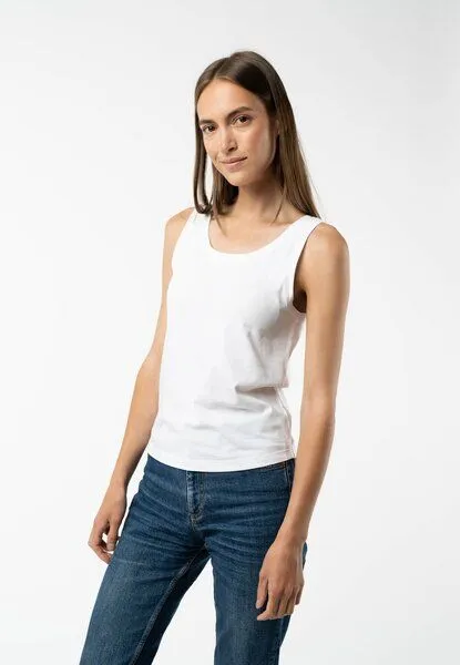 MELA Tanktop VANITA | von MELA | Fairtrade & GOTS zertifiziert, Weiss, – Produktbild 1 von 4