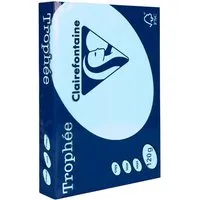 Clairefontaine 250 Blatt Clairfontaine Farbiges Kopierpapier 'Trophee' 120 g/m², DIN A4, hellblau – Produktbild 1 von 1