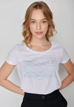 GreenBomb GREENBOMB Animal Seagull Waves Loves - Lässiges T-Shirt aus Bio-Baumwolle / hochwertiger Print / Fair & Vegan – Produktbild 1 von 1
