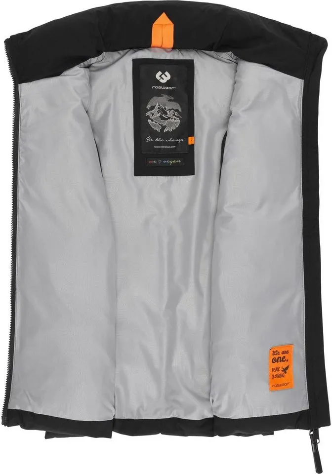 ragwear ragwear Steppweste Ailish Wasserdichte Damen Weste ideal für die Übergangszeit, Schwarz, – Produktbild 4 von 4