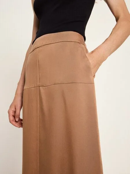 LANIUS LANIUS Midirock aus TENCEL Lyocell, Cinnamon, – Produktbild 2 von 4