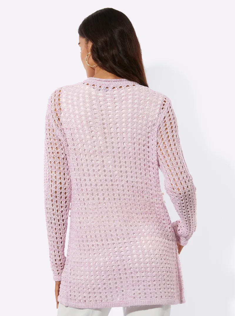 Witt Longstrickjacke, Ecru-orchidee-meliert, – Produktbild 2 von 2