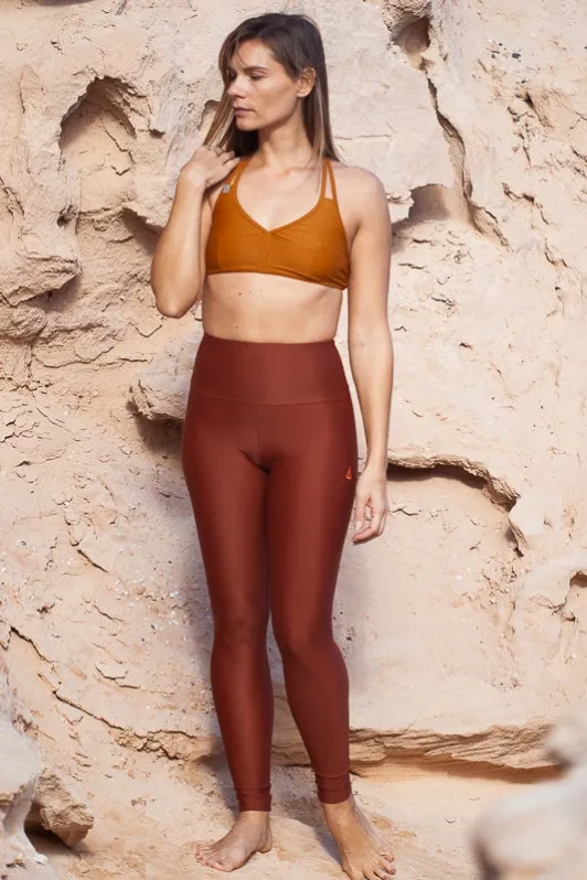 Inaska Inaska Damen vegan Leggings Mit Hoher Taille Chill Earth Rust Brown, Braun, – Produktbild 2 von 2