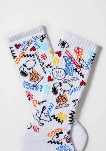 BeSocks BeSocks Bio-Tennissocken - Snoopy Urban Street – Produktbild 2 von 3