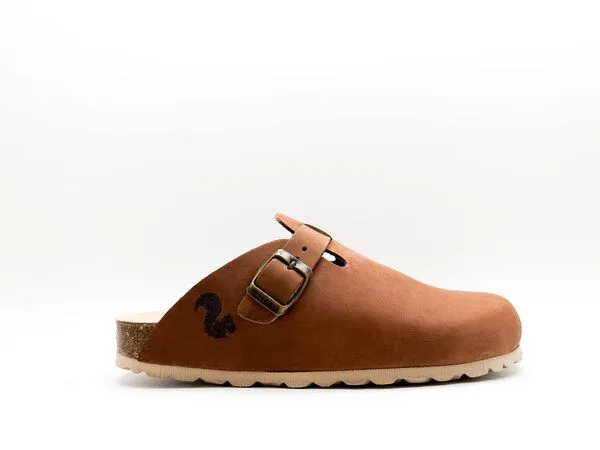 thies thies ® Eco Clogs aus vegetabil gegerbtem Leder, Shiitake-brown, – Produktbild 2 von 4
