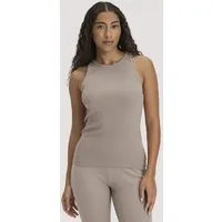 hessnatur hessnatur Ripp-Top Fitted High-Neck SOFT RIB aus Bio-Baumwolle, Mandelbraun, – Produktbild 1 von 1