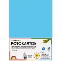 folia folia Fotokarton, 300 g/m², 50 x 70 cm, 10 Bogen, himmelblau – Produktbild 1 von 1