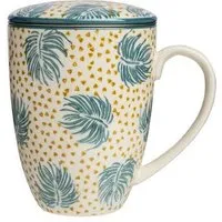 Tranquillo Tranquillo Tasse mit Teesieb BOHO CHIC 400 ml, Blau, – Produktbild 2 von 5