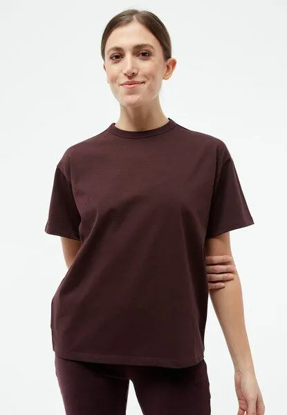 Givn Berlin Givn Berlin T-Shirt GBELLIE Heavyweight aus Bio-Baumwolle, Midnight plum, – Produktbild 2 von 4