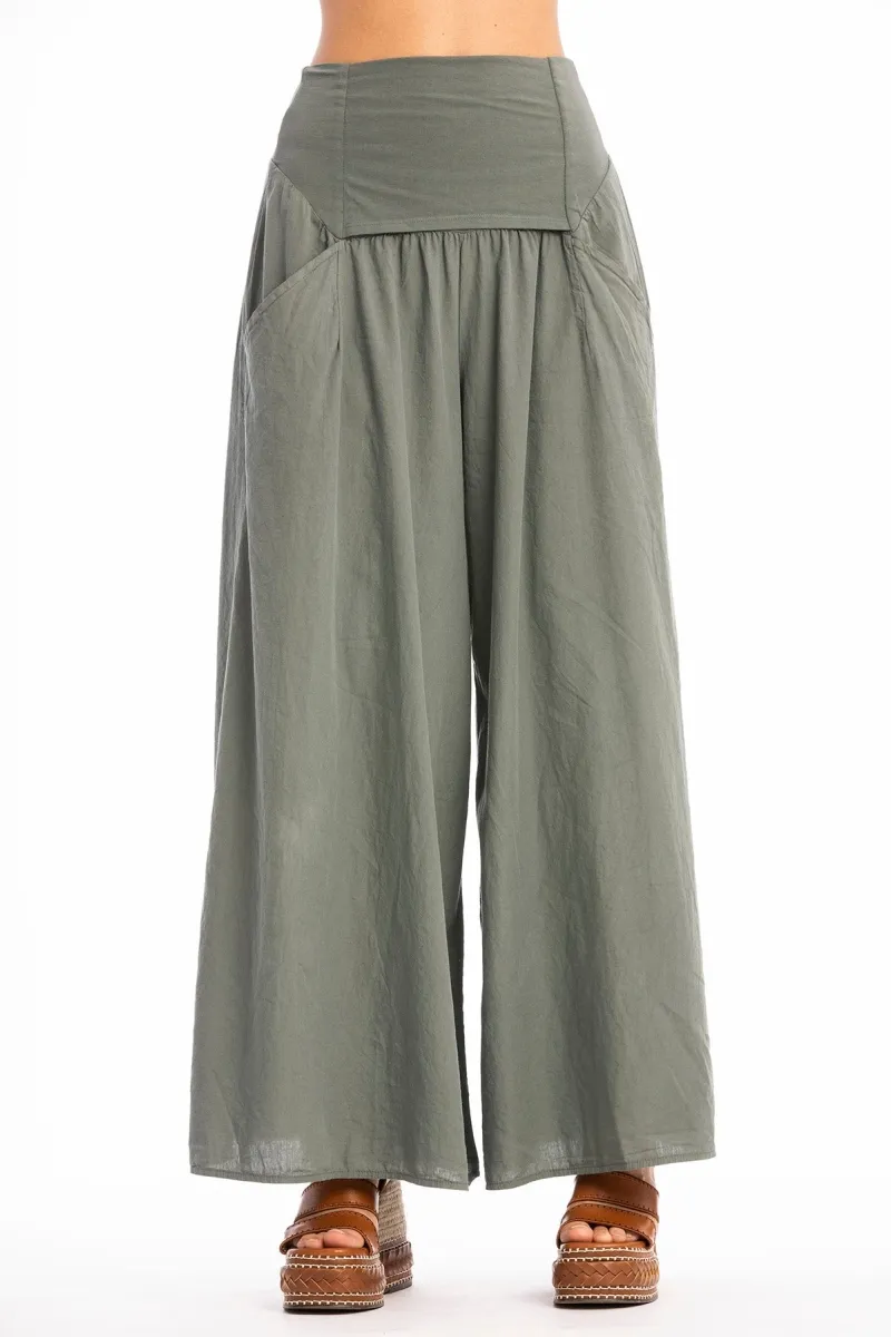 RAVENS VIEW IBIZA RAVENS VIEW IBIZA Damen vegan Hose Easy Skirt Olivgrün, Olivgrün, – Produktbild 2 von 2
