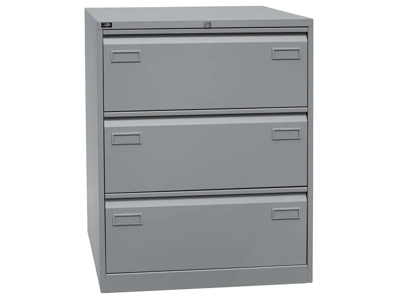 BISLEY Light BISLEY Light HR-Schrank 3s 2b alusilber (BxHxT)80x101,6x62,2cm – Produktbild 1 von 1