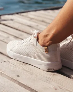 SAOLA SAOLA Damen vegan Sneaker Damen Cannon Knit 3 Weiß Silber – Produktbild 1 von 1