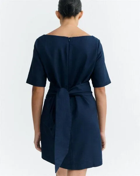 thinking mu thinking mu Kurzarm Midikleid Modell: Kieran, Navy (blau), – Produktbild 5 von 6