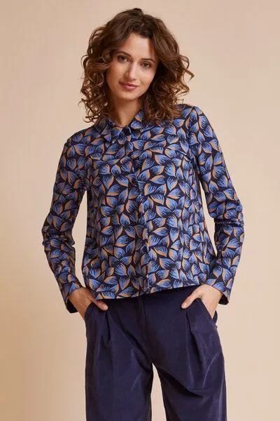 LANA Organic LANA Organic Bluse, Modell Rebecca, Kendra marine, – Produktbild 2 von 4