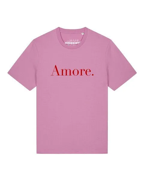 watapparel watapparel T-Shirt Unisex Amore, Bubble pink, – Produktbild 1 von 2